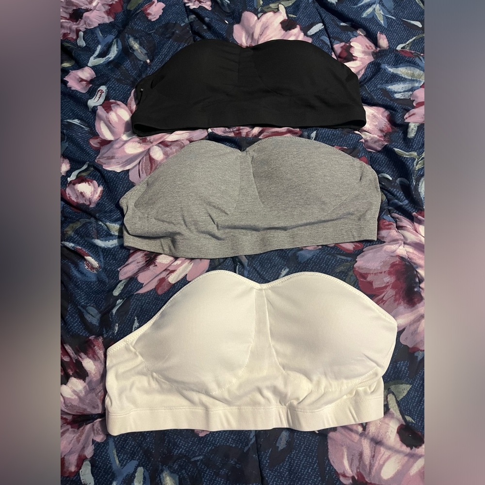 SHEIN curve strapless bras